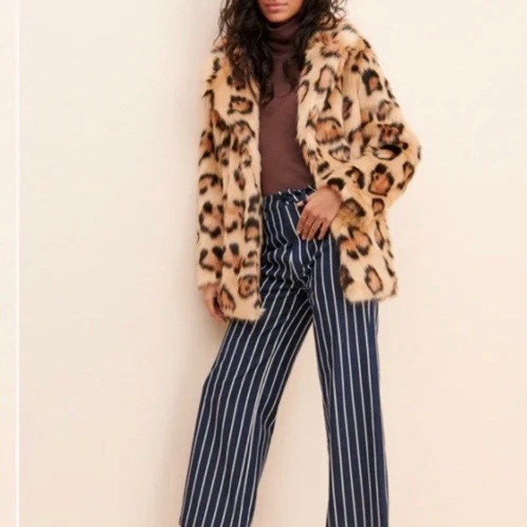 Glamorous Cheetah / Leopard Faux Fur Coat - NWT! - Picture 2 of 8